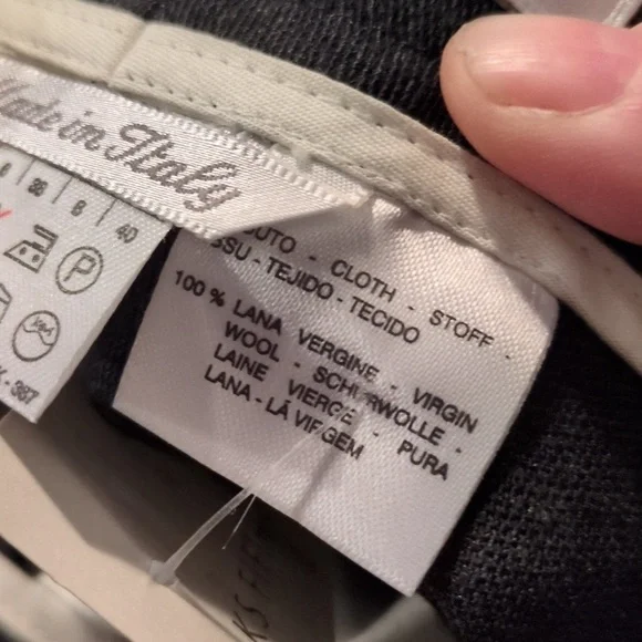 MaxMara Virgin Wool Gray Pleated Trousers Size 6 - Picture 7 of 10